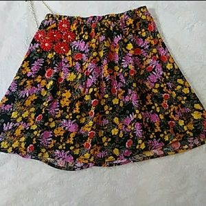 Ella Moss/Anthroplogie Botanical Print Skirt